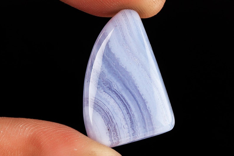 Natural Blue Lace Agate Pendant Cabochon Supplies Wholesale Unique Cabochon Crystal Loose Gemstone Cabochon Pendant for Jewelry Making