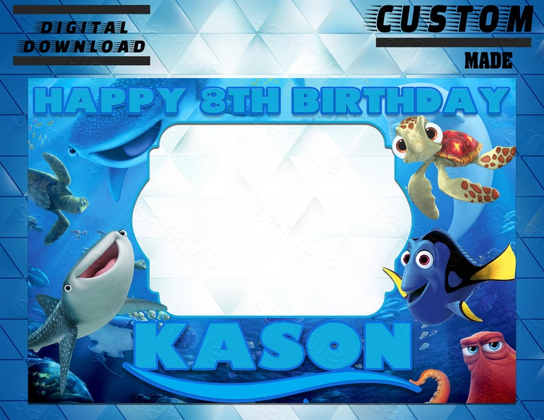 Finding Dory Photo Booth Frame Birthday