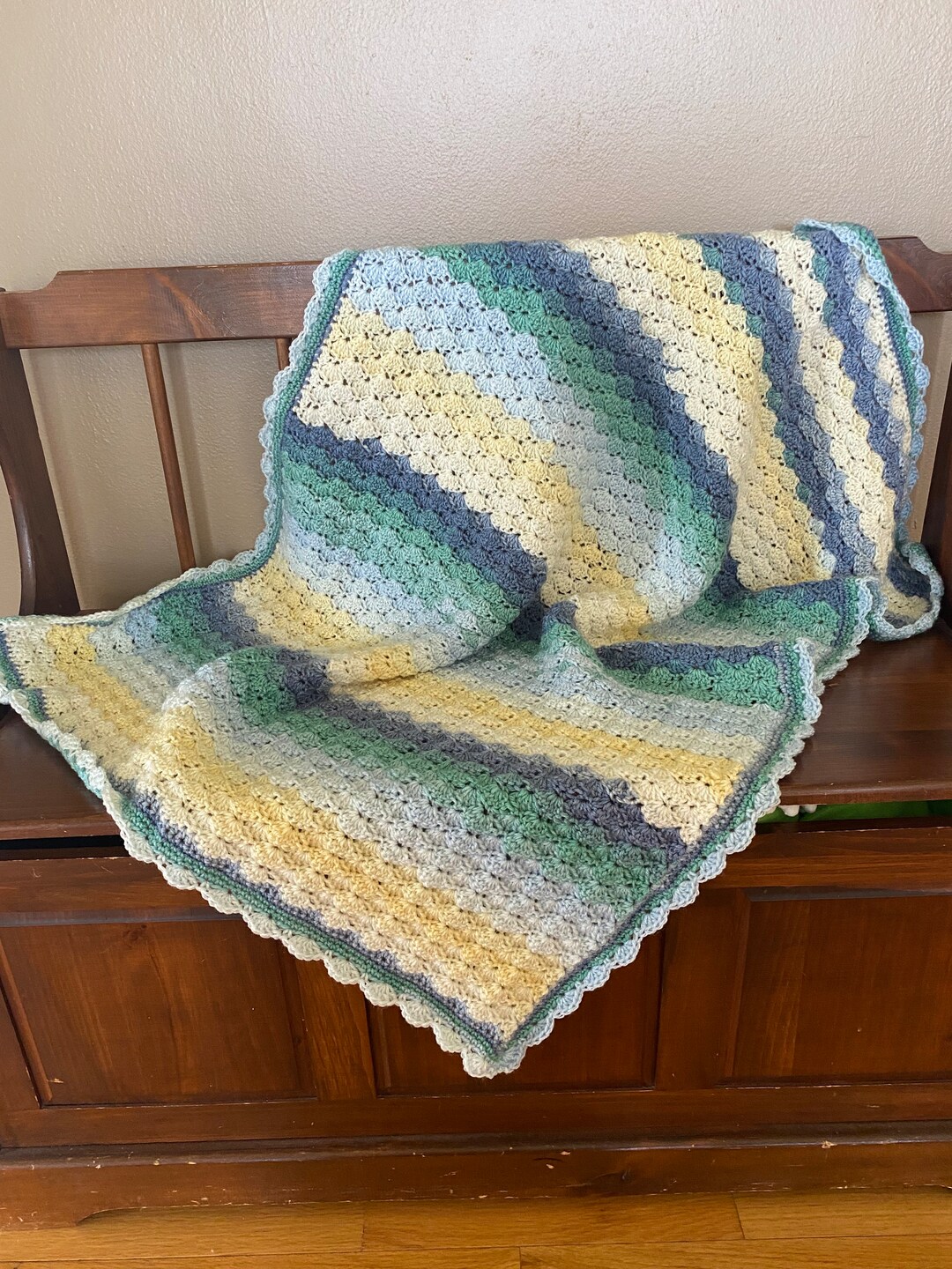 Gender Neutral Blanket Crochet Baby Blanket Handmade Baby Etsy
