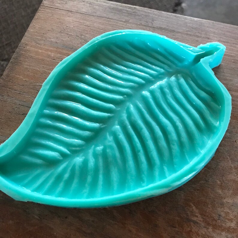 7 Inch Leaf Tray Silicone Mold Resin Soapconcrete Making Wax Etsy
