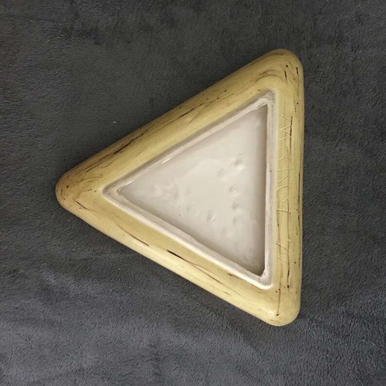 Vintage Butter Large Ceramic Ashtray Signed Marge DeKaye 1970