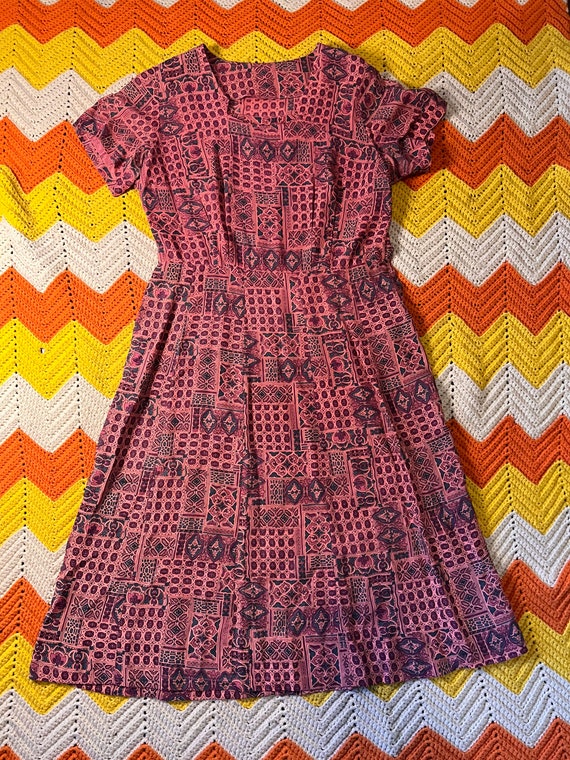 Handmade 40’s-50’s Dress w Bolero and Belt - image 3