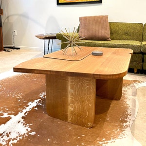 Mid Century Nesting Coffee Table, Rustic Mid Century Center Table, Vintage Style Side Table, Handmade Custom Furniture, Wooden Coffee Table