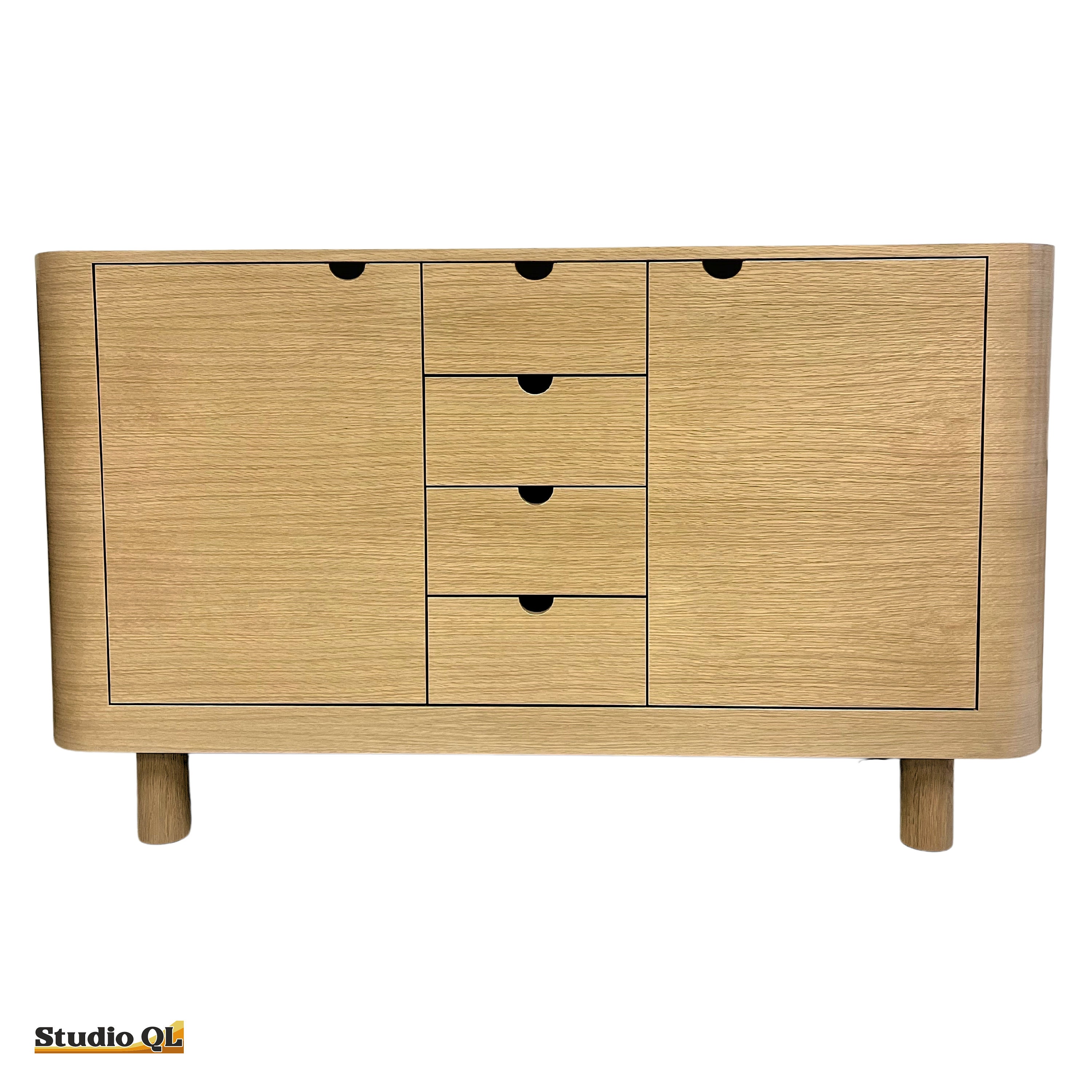 Curved Corners Bathroom Vanity, Custom Bathroom Vanity, Double Sink