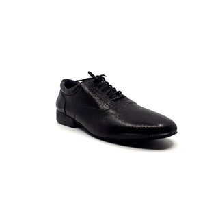Movimiento Zapateo Black Leather SE Handmade Men Classic Argentine Tango Shoe - MOVM005