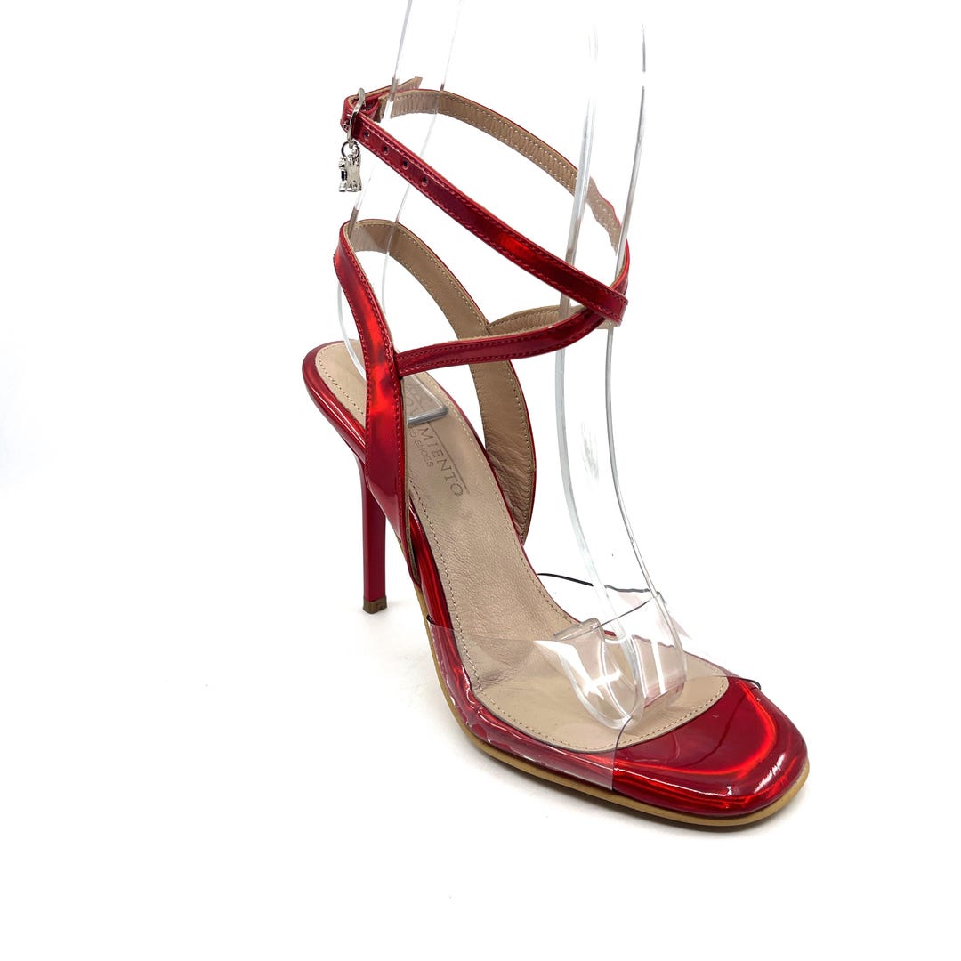 Buy Movimiento Bruna Estellita Red Hologram Rainbow Patent Leather