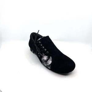 Movimiento Entrada Black Silver Suede Premium Handmade Men Designer Argentine Tango Shoe - MOVM091