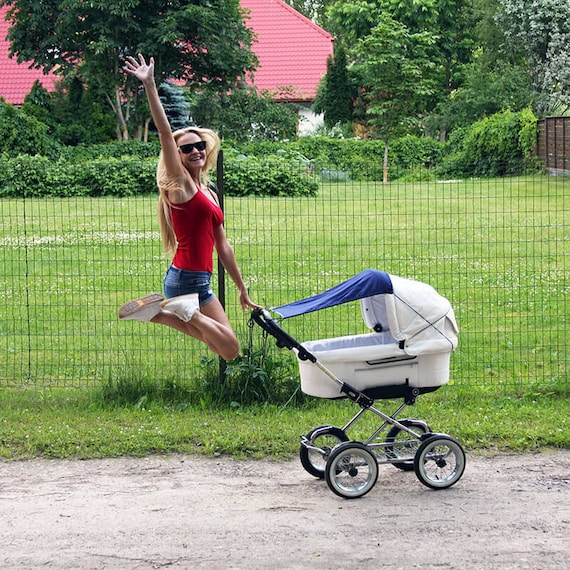 Pram Sunshade Stroller Parasol Buggy Awning Baby Uv Etsy