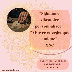 Signature vibratoire personnalisée – Œuvre énergétique unique