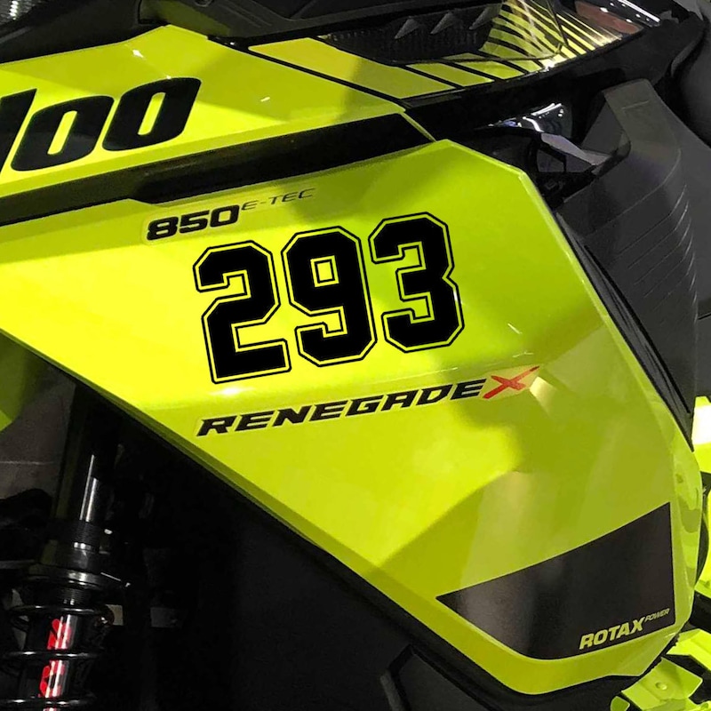 Number Window Decals - Etsy