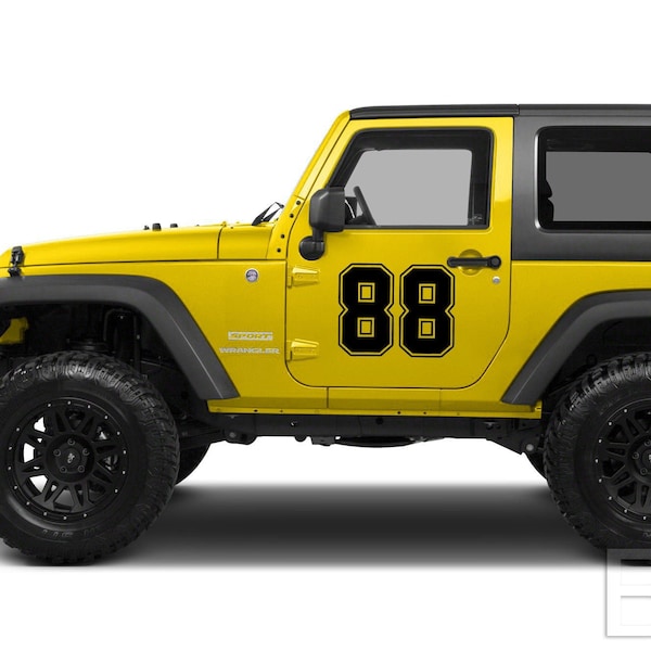 Race Car Numbers Decals - Etsy UK