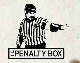Boys bedroom Hockey Wall decor Hockey Referee Wall art Ice Hockey vinyl sticker playroom Penalty box sign The Penalty box Hockey Decal