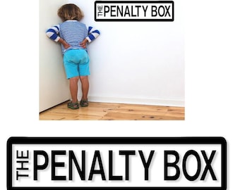 Penalty Box Vinyl Wall Decal - Hockey Room Decor