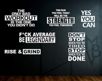 Wandtattoo „You Get What You Work For“ – Schriftzug 30x42 Cm Für Fitness, Studio, Home