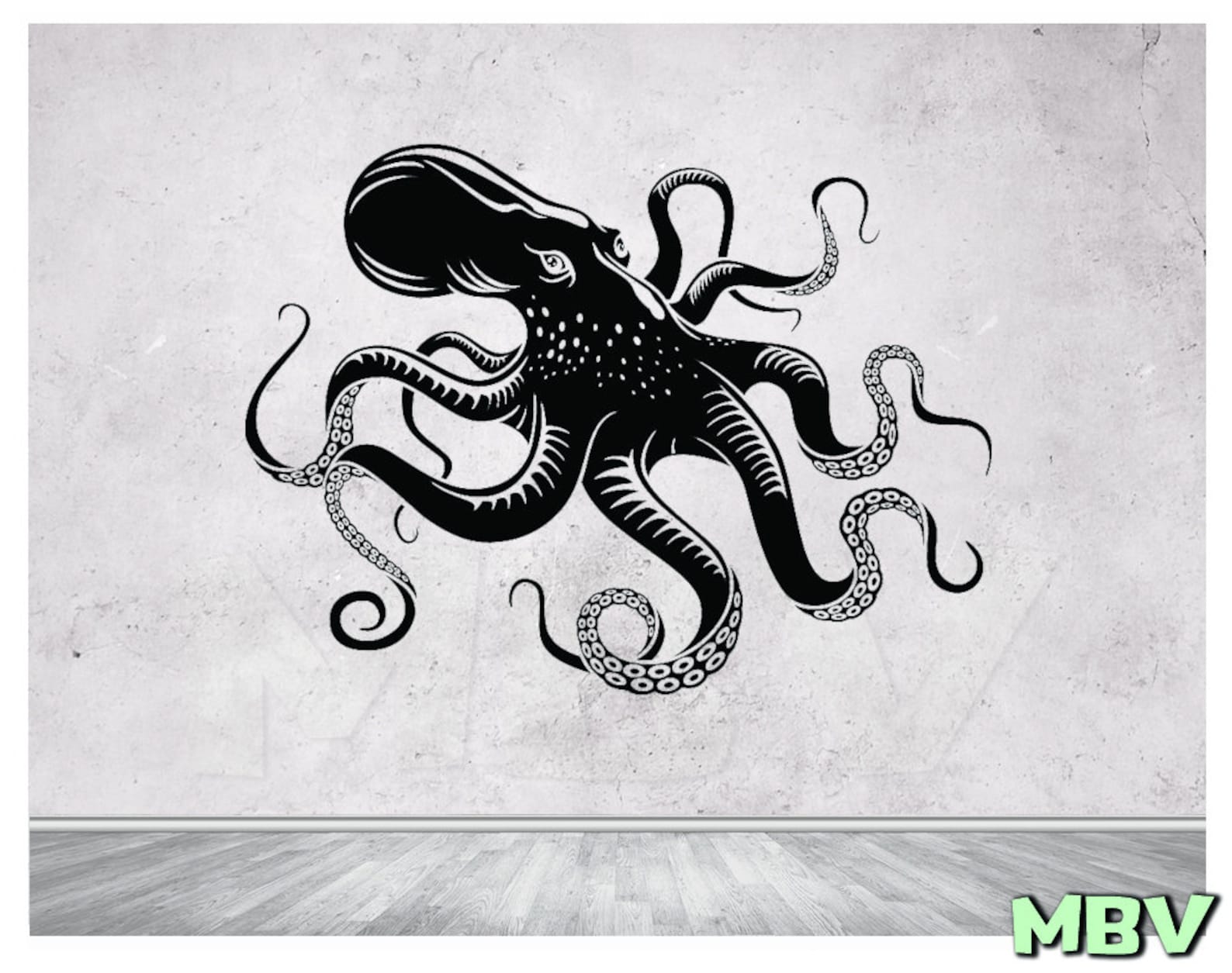 Octopus Wall Decal Octopus Wall Art Octopus Wall Decor Etsy Canada