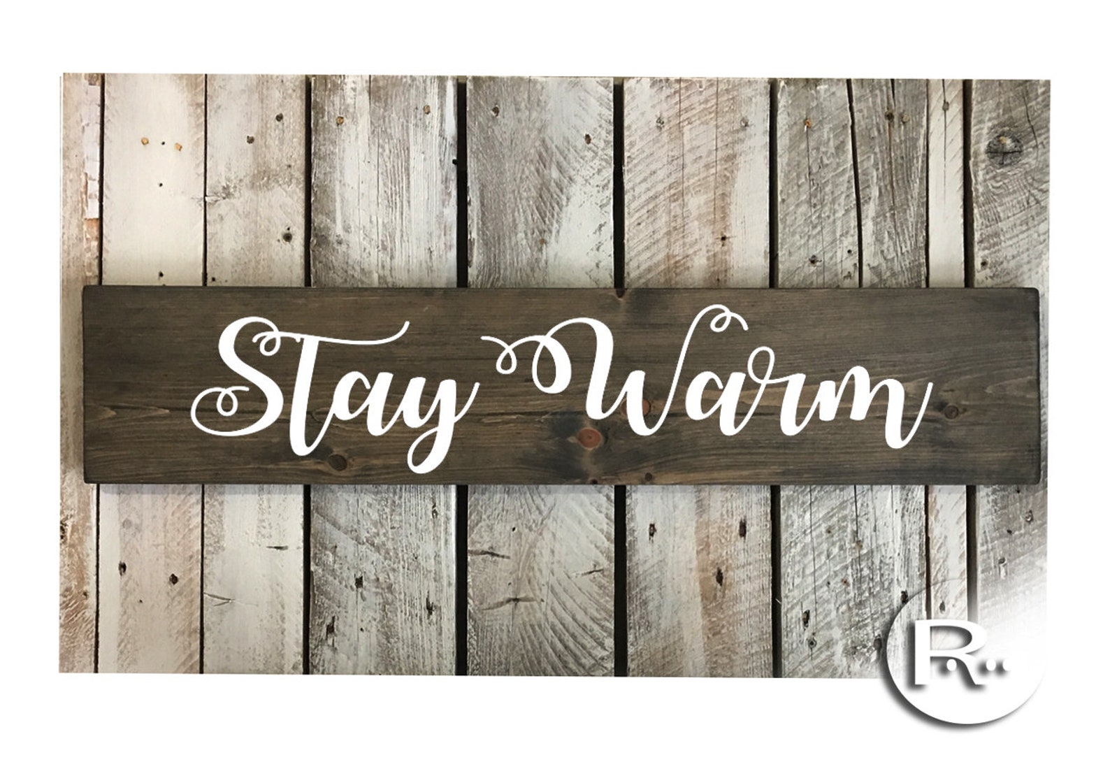 Stay Warm wood sign Wall art Chalet Fireplace sign wall Etsy