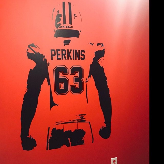 Football Wall Art Custom Name Football Decal American Etsy