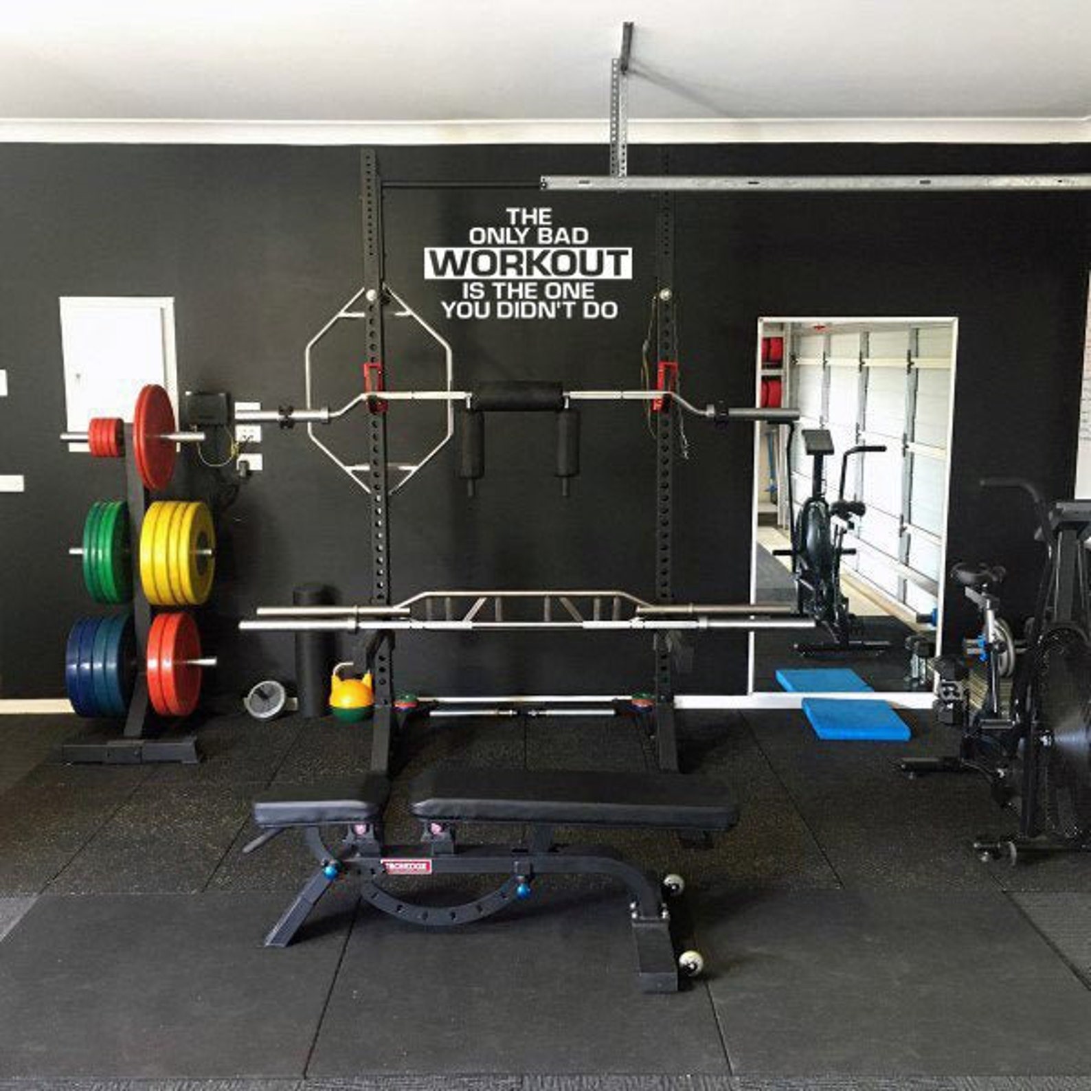 Home Gym Vinyl Decal Motivational Gym Quotes Wall Decor for Etsy