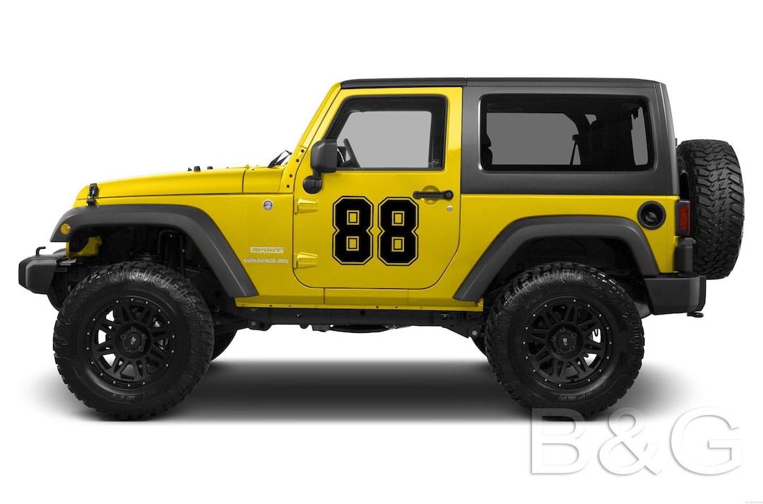Custom Racing Numbers Decal: Car, Bike, Boat Vinyl Stickers - Etsy Canada
