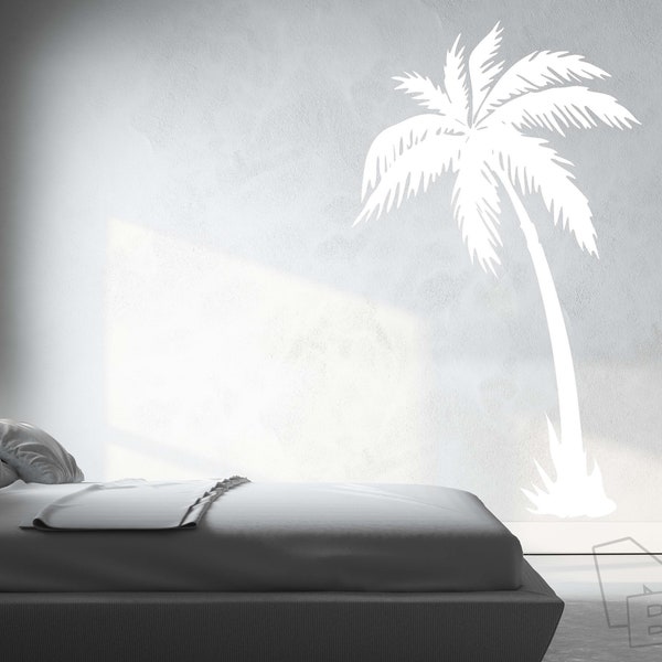 Palm Tree Wall Decal - Wall Decor - Coconut tree Vinyl Sticker Beach Tropical decor