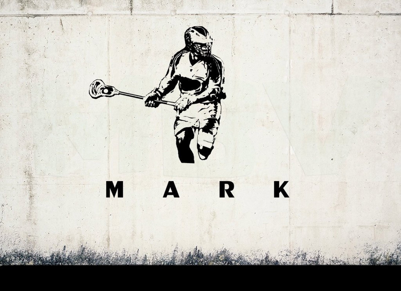 LACROSSE Decal Custom Name Lax Wall Art Decal Large Etsy