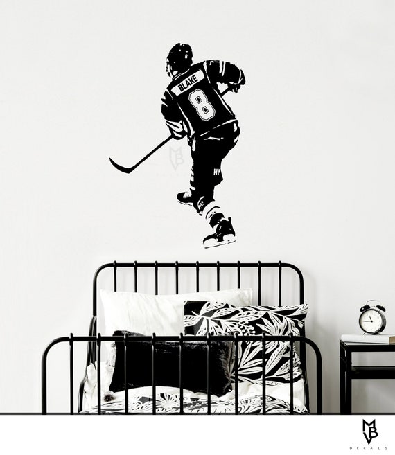 Custom Hockey Jerseys Wall Decal - Personalized Hockey