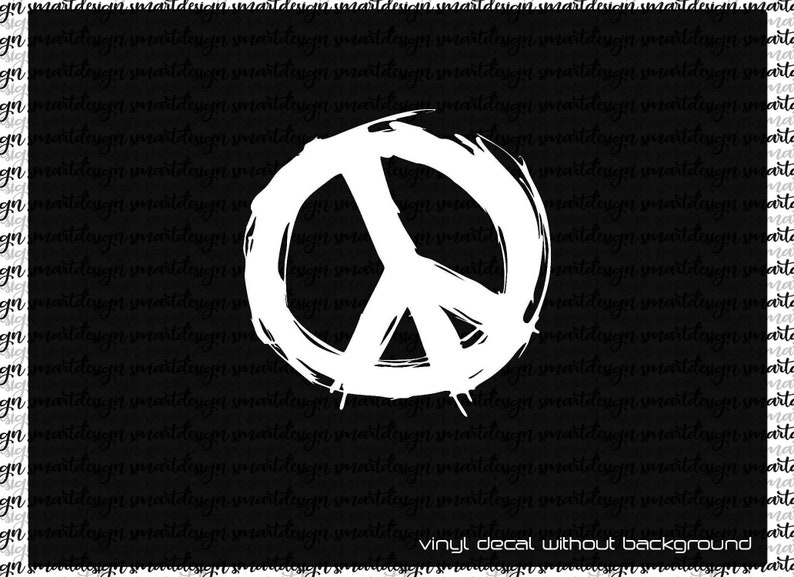 Peace Sign Decal Laptop Decal Vinyl Car Window Decals Etsy