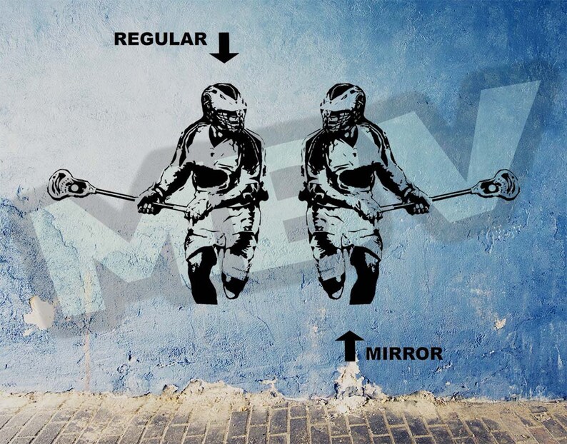 LACROSSE Decal Custom Name Lax Wall Art Decal Large Etsy