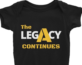 The Legacy Continues | Baby Boy Onesie | Alpha Baby | Toddler | Kids | Black