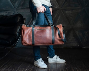 Leather duffle bag,Weekender bag,Gym bag,Duffle bag,Overnight bag,Weekender bag men,Leather weekender bag,Mens leather weekender bag