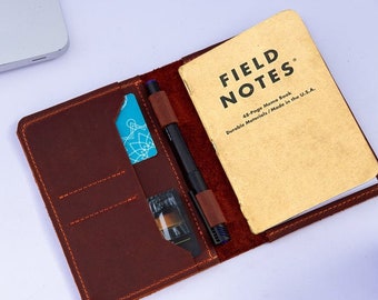 Field notes journal cover,Leather field notes cover,Leather field notes wallet,Field notes notebook cover,Leather pocket notebook cover