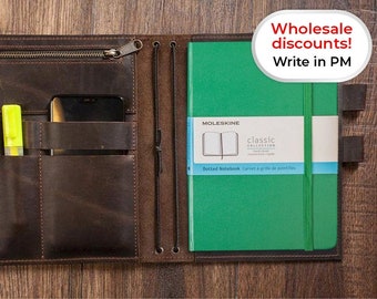 Leather moleskine cover, Moleskine xl cover, Moleskine large expanded leather cover, Moleskine daily cover, Leather journal cover custom