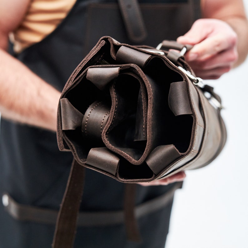 Personalized knife roll leather - Thumbnail 3