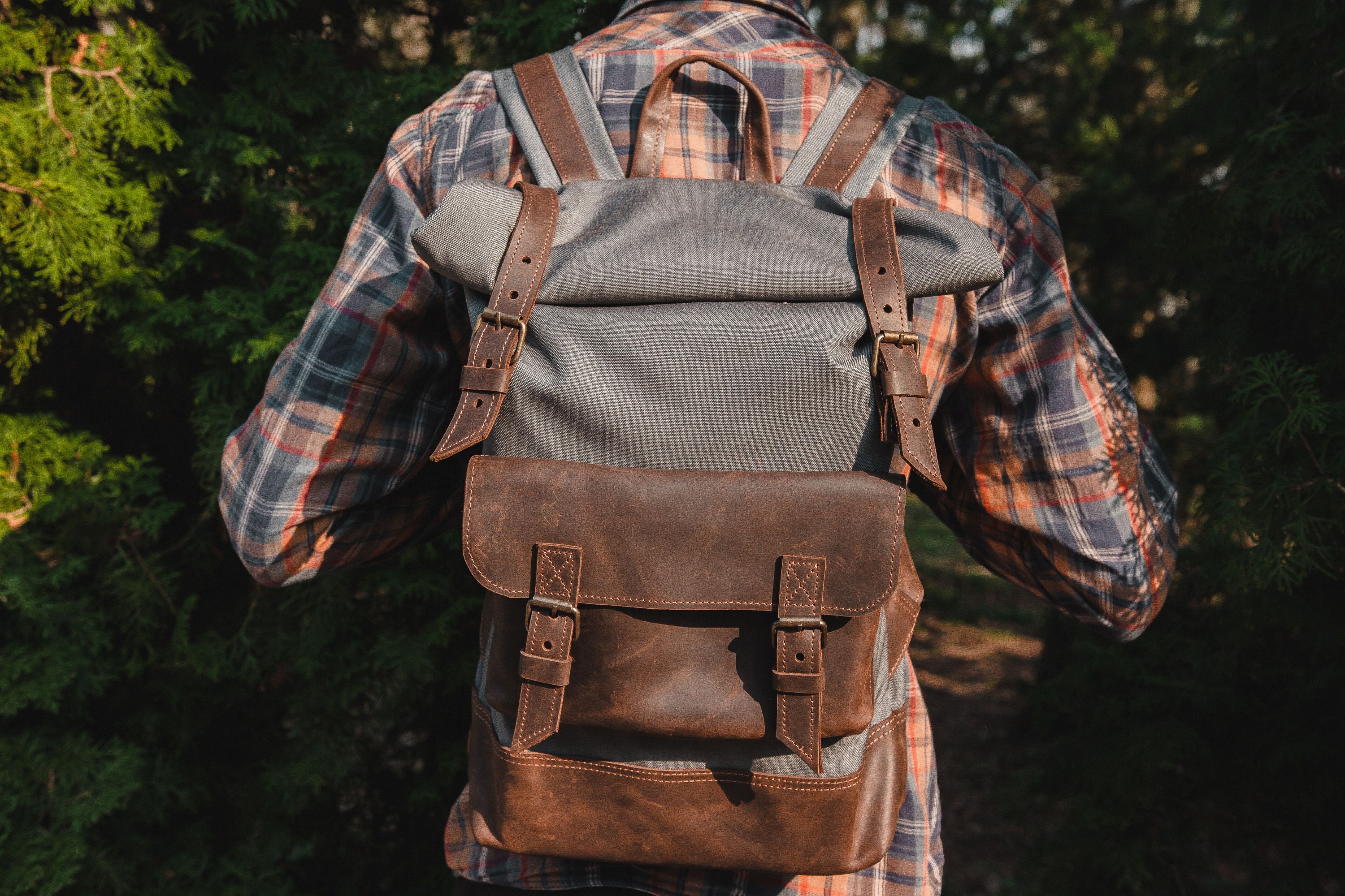 Genuine Leather Backpack, Leather Backpack, Canvas Backpack, Laptop Backpack Men, Mens Backpack, School Backpack
