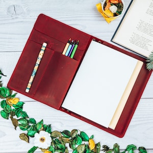 Funda de diario de cuero, Funda de cuaderno de cuero a4, Cuaderno de diario grande, Funda de diario A4, Funda de diario personalizada, Funda de cuaderno personalizada