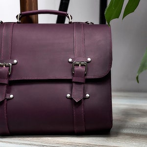 Leather satchel,Leather briefcase,Laptop bag women,Laptop bag,Womens laptop bag,Leather messenger bag,Womens messenger bag leather image 7