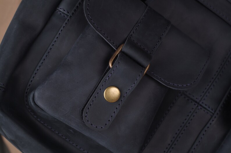 Cartera de cuero para hombre, Cartera de cuero para hombre, Cartera de cuero para hombre, Bolsa de computadora hecha a mano, Bolsa de hombro para hombre, Cartera de cuero para mensajero imagen 9