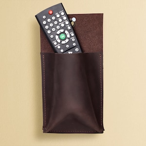 Fernbedienung Halter,Leder Wandtasche,Leder hängender Organizer,Fernbedienung Caddy,Fernbedienung Organizer,Ein Tasche Fernbedienung Halter