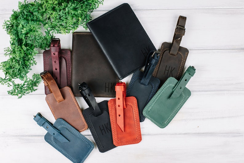 custom leather luggage