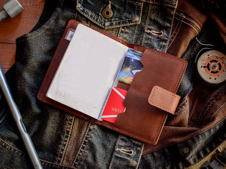 Personalised passport holder,Travel gift for men,Engraved passport cover,Custom travel wallet image 9
