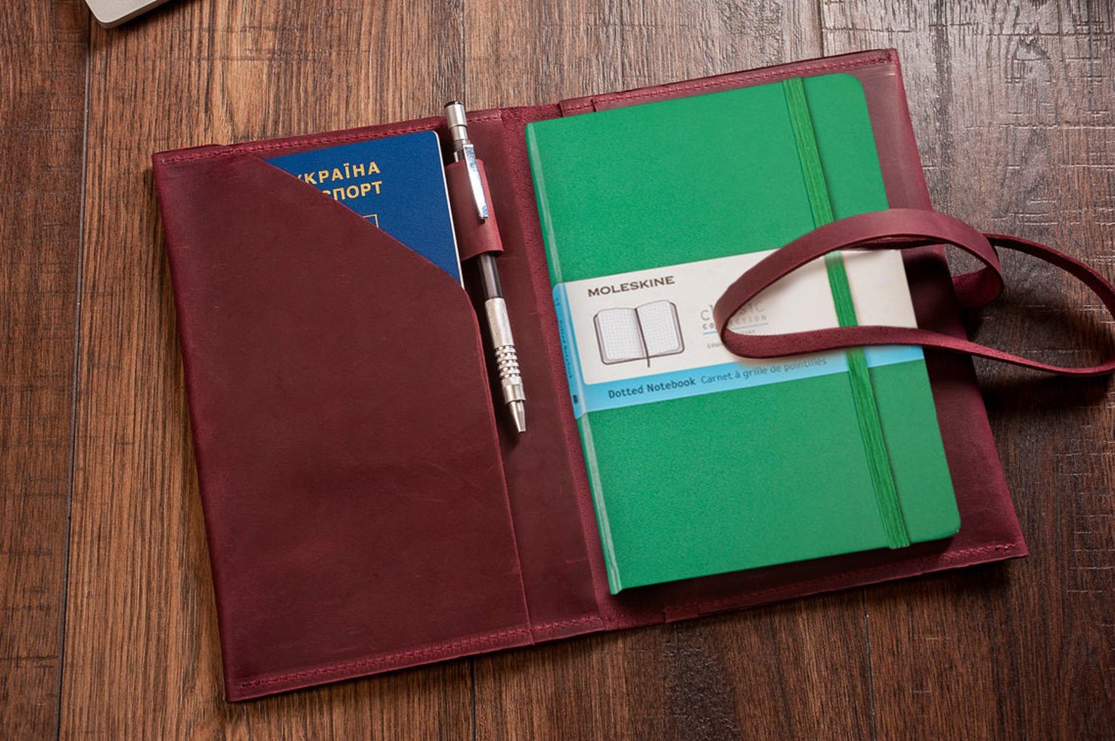 Moleskine Leather Covermoleskine Cover Largemoleskine Cover Etsy