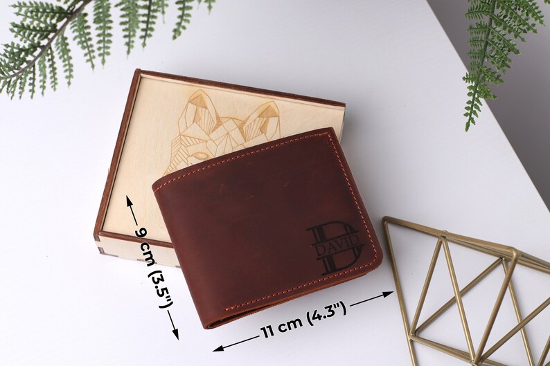 Slim wallets for men,Minimalist wallet men,Leather engraved wallet,Groomsmen wallet,Bifold wallet,Leather bifold wallet,Travel wallet image 4