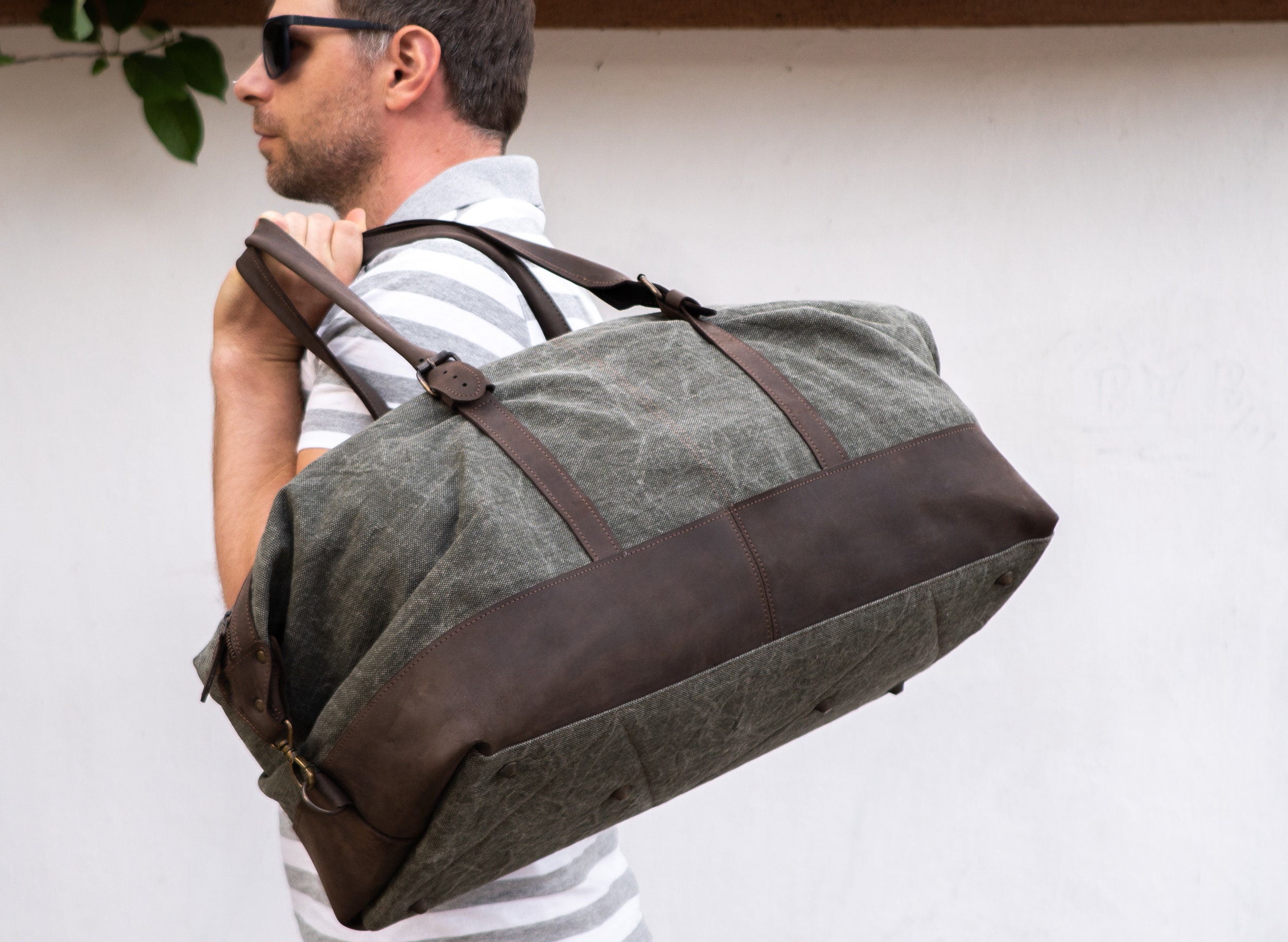 Canvas Weekender Travel Bag