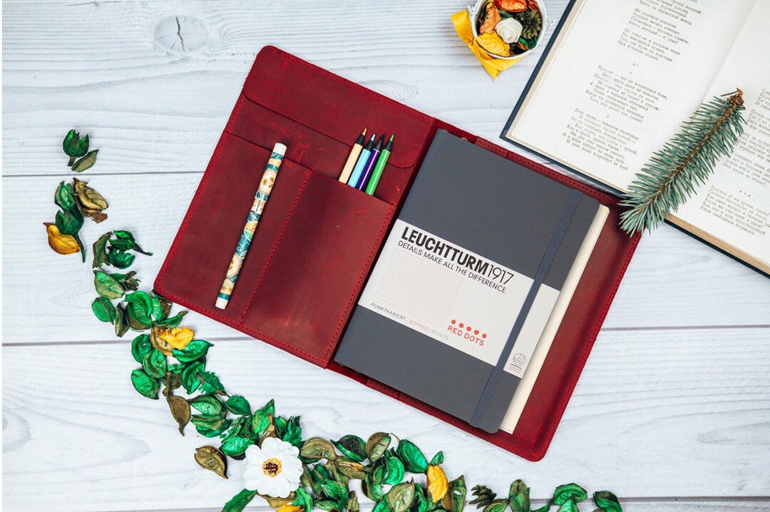 Leather Sketchbook Cover A4, Leather Sketchbook Handmade, Leather