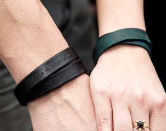 Couples bracelet,His and her bracelet,Couple bracelets,His and her gifts,Bracelet for couples,Boyfriend bracelet,Leather wristband