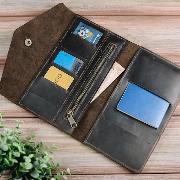 Travel wallet organizer,Leather travel wallet,Leather passport wallet,Travel document wallet,Passport travel wallet