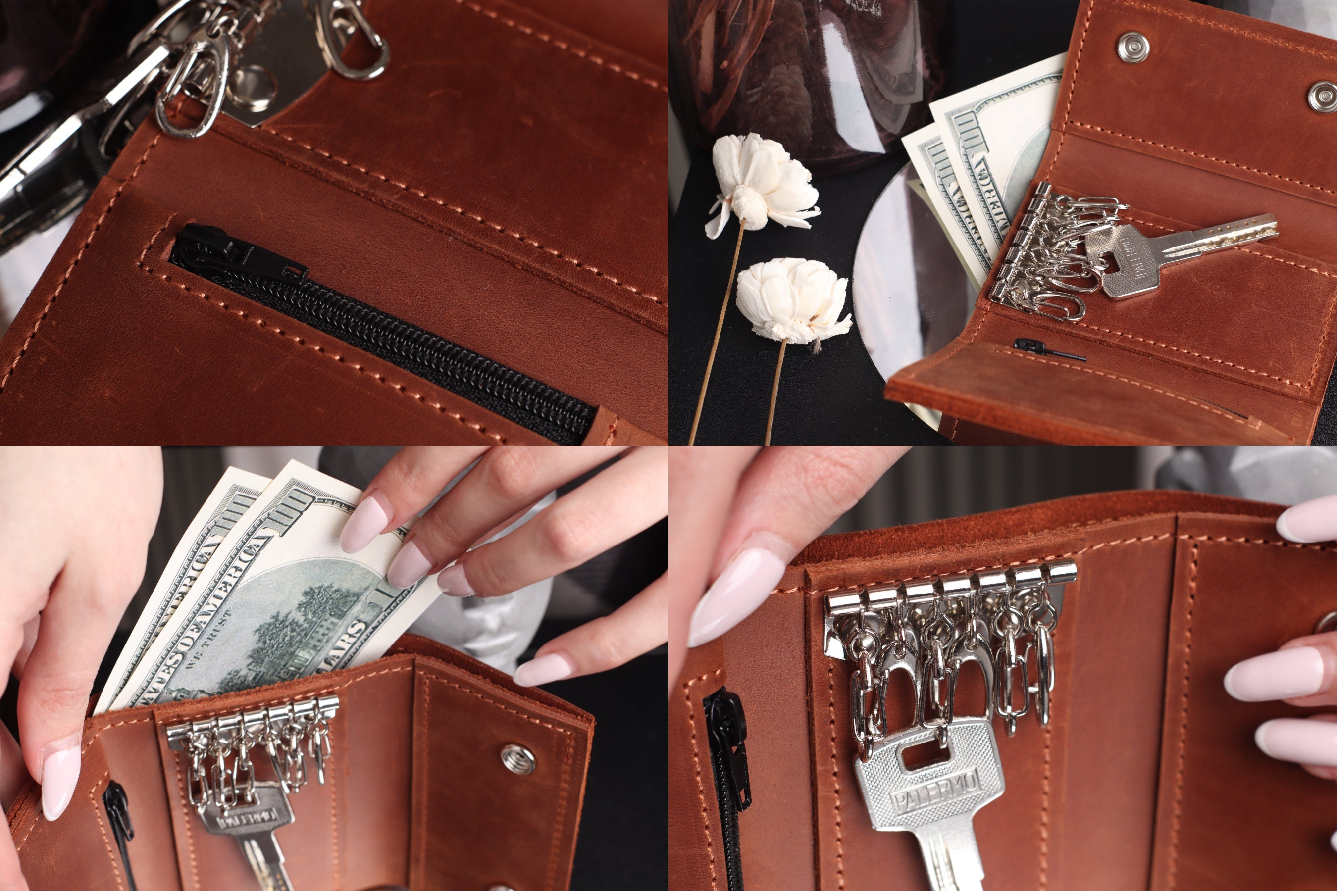 Key Organizer Leather,key Holder Pouch,leather Key Case Key Organizer Leather,key Holder Pouch,leather Key Case