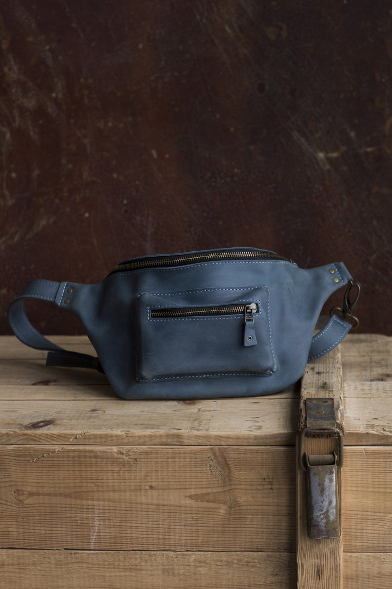 leather bum bag womens