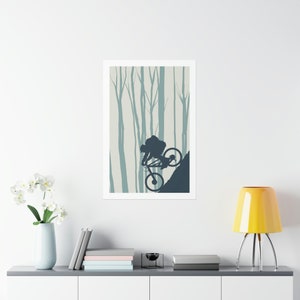 The Thrill of the Ride: A Mountain Bike Adventure Poster