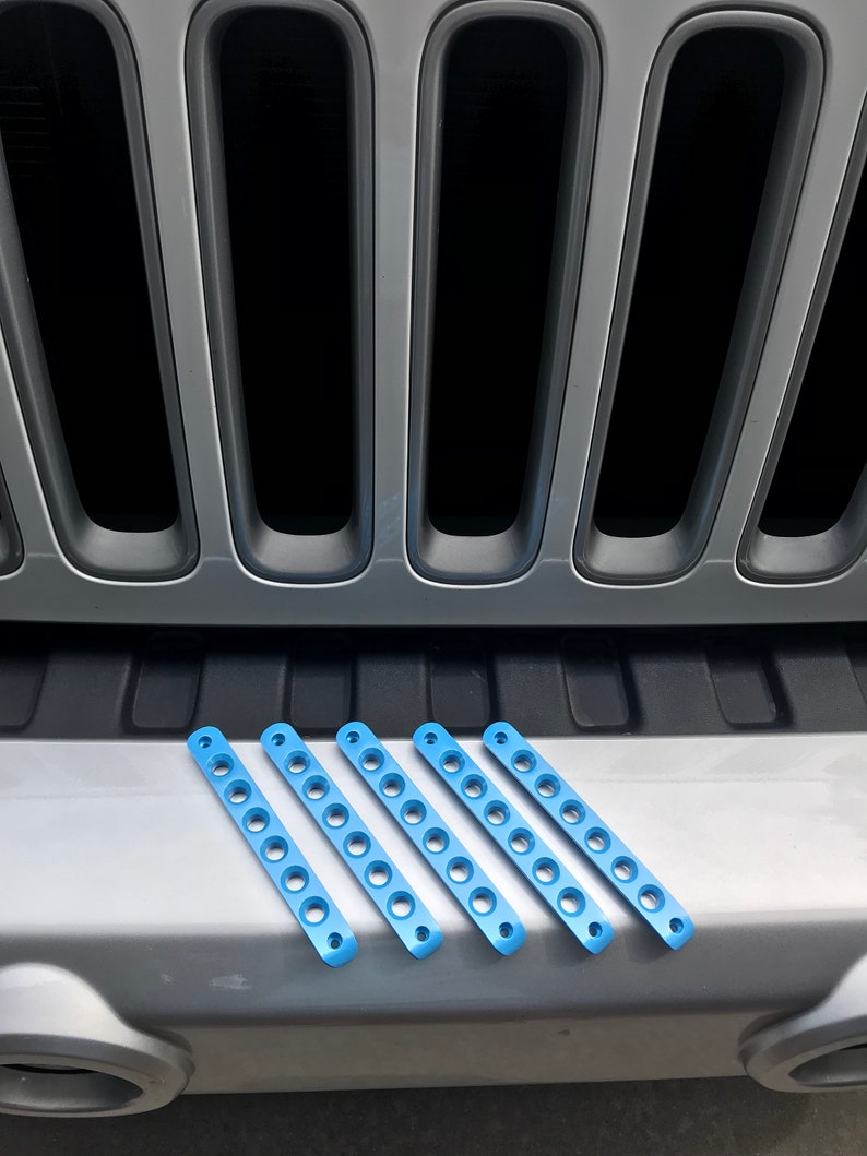 Jeep Wrangler Baby Blue Sparkle Handle Inserts Powder Coated Baby Blue